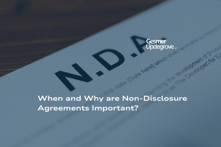 N.D.A Form with text stating "When and Why are Non-Disclosure Agreements Important"